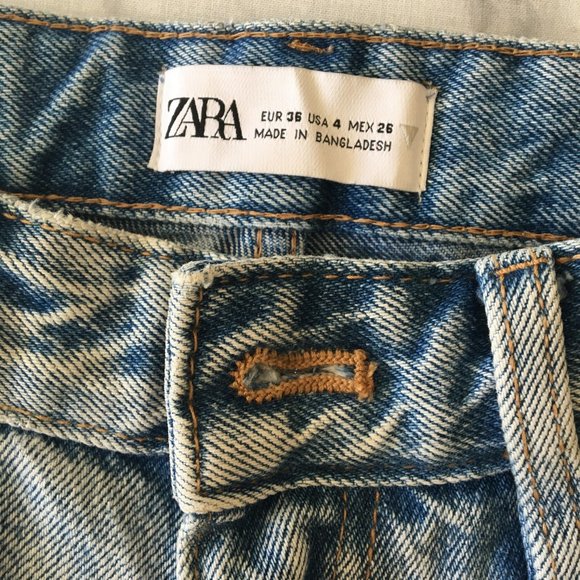 Zara 100% Cotton Mom Jeans - Picture 4 of 7